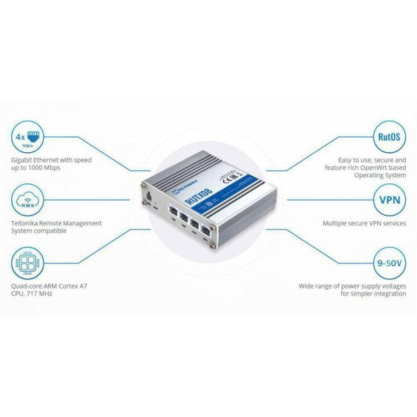 Teltonika VPN-Router RUTX08 Industrierouter