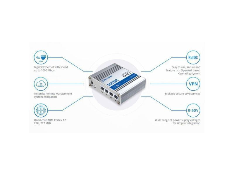 Teltonika VPN-Router RUTX08 Industrierouter