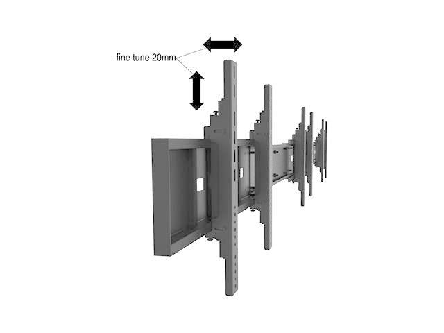 Multibrackets TV-Trolley Video Wall Stand 4-Screens 9710 Schwarz