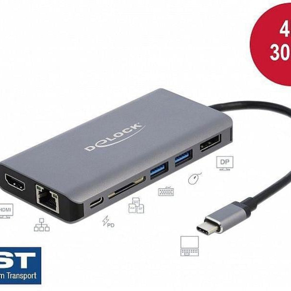 Delock Dockingstation USB 3.1 Typ-C HDMI/DP/USB 3.0/SD/LAN/PD 3.0