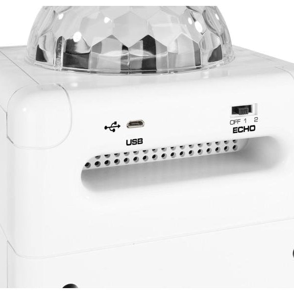 Vonyx Lautsprecher SBS50W Karaoke Speaker Weiss