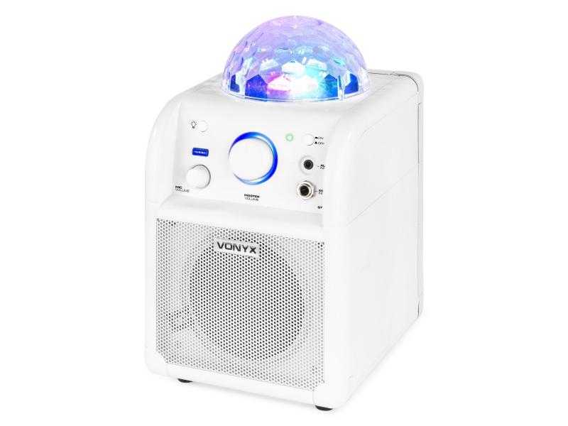 Vonyx Lautsprecher SBS50W Karaoke Speaker Weiss