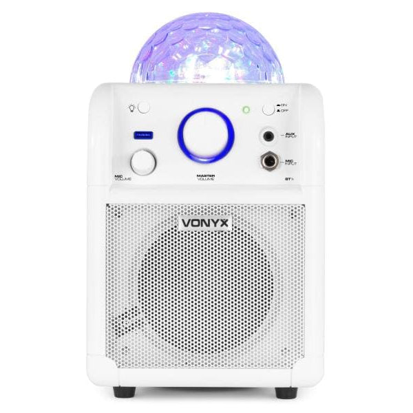 Vonyx Lautsprecher SBS50W Karaoke Speaker Weiss