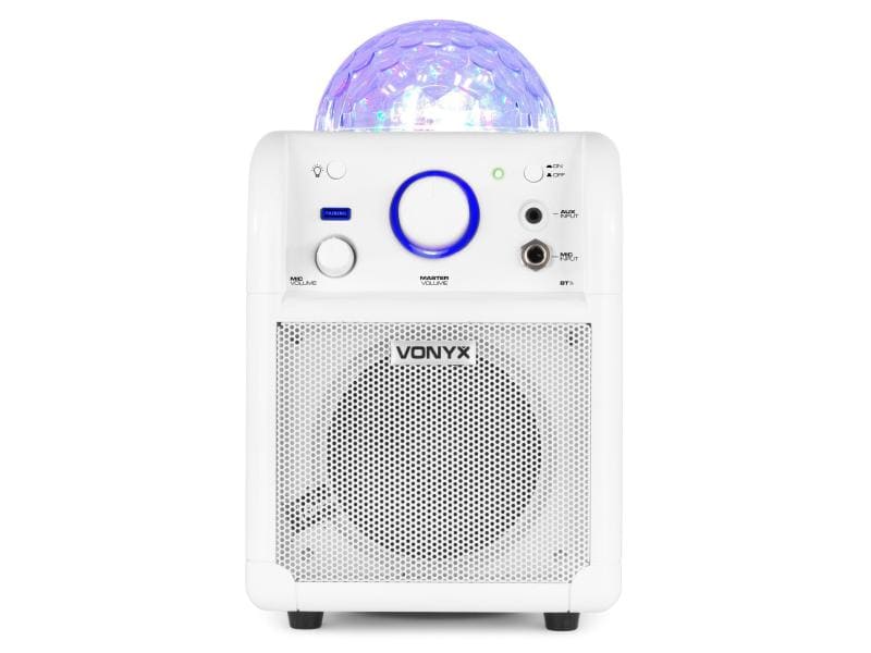 Vonyx Lautsprecher SBS50W Karaoke Speaker Weiss