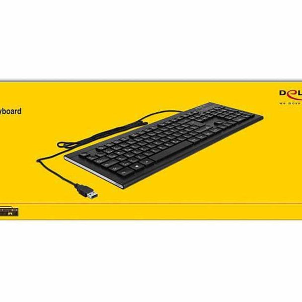 Delock Tastatur 12672 USB Water Drop DE-Layout