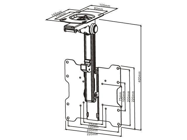 Multibrackets Deckenhalterung Flip Down 9826