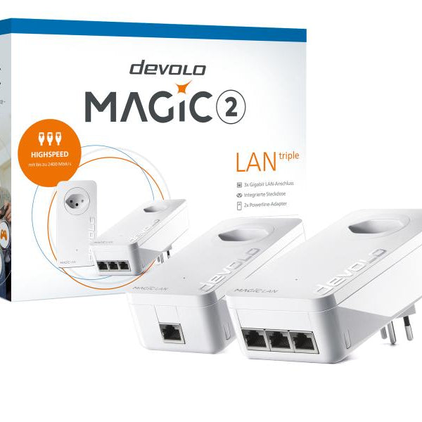 devolo Powerline Magic 2 LAN triple Starter Kit