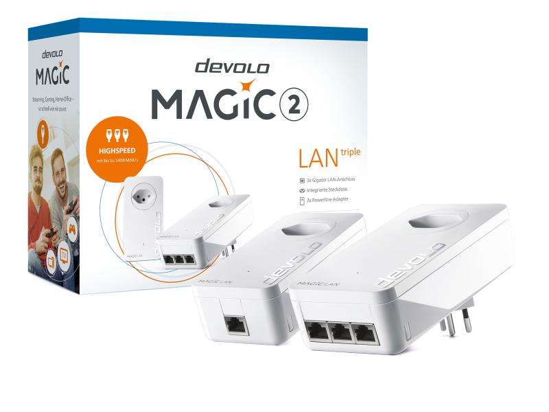 devolo Powerline Magic 2 LAN triple Starter Kit