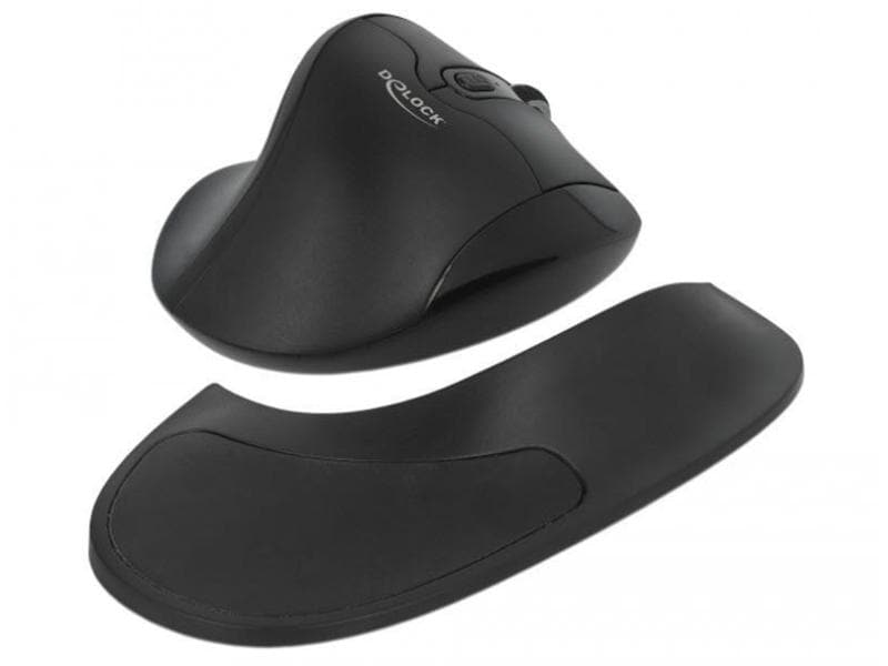 Delock Ergonomische Maus 12673 Wireless für Rechtshänder