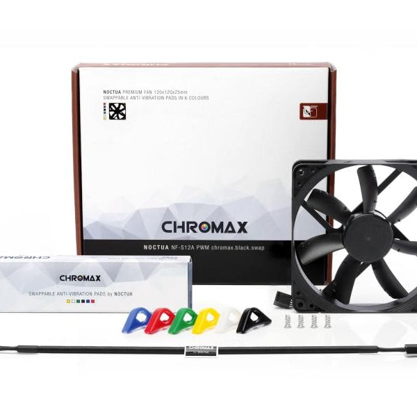 Noctua PC-Lüfter NF-S12A PWM chromax