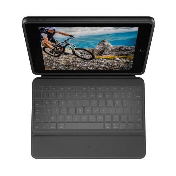 Logitech Tablet Tastatur Cover Rugged Folio iPad 10.2