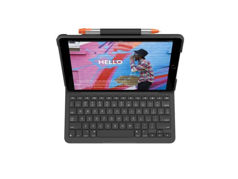 Logitech Tablet Tastatur Cover Slim Folio iPad 10.2" (7. - 9. Gen.)