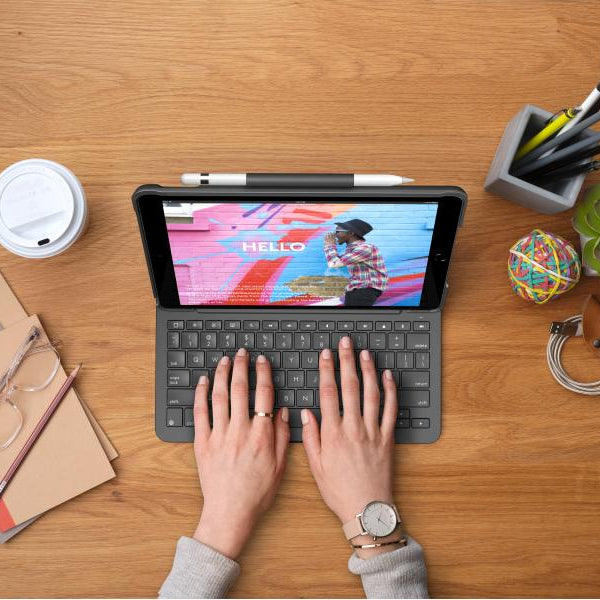 Logitech Tablet Tastatur Cover Slim Folio iPad 10.2
