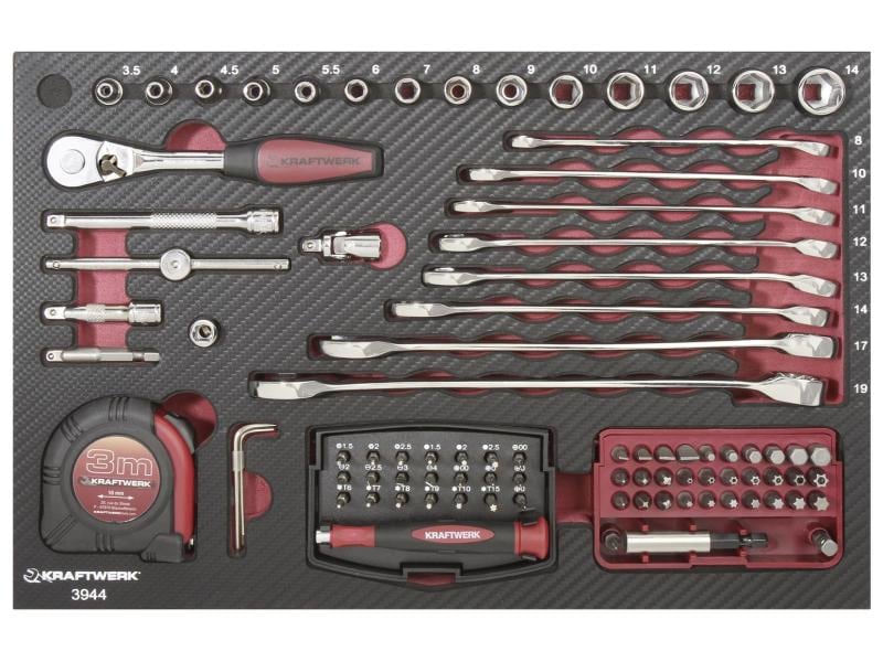 Kraftwerk Werkzeugkoffer Profi-Alu KW PB 123-teilig