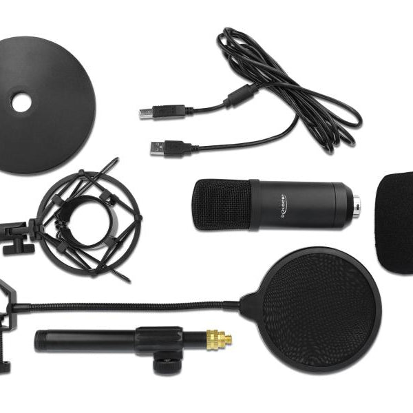 Delock Kondensatormikrofon USB für Gaming & Podcasting