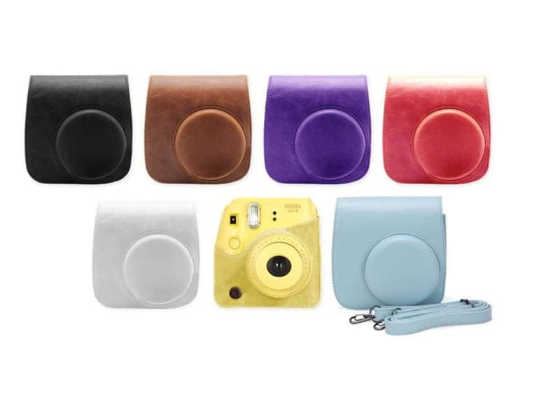 Fujifilm Lederhülle + Tragegurt für Instax Mini 8 - rot