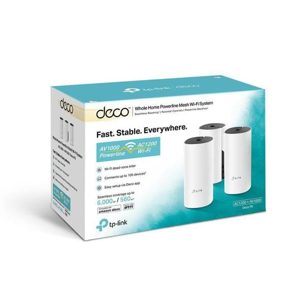TP-Link Mesh-System Deco P9 Hybrid WiFi mit Powerline 3er-Set