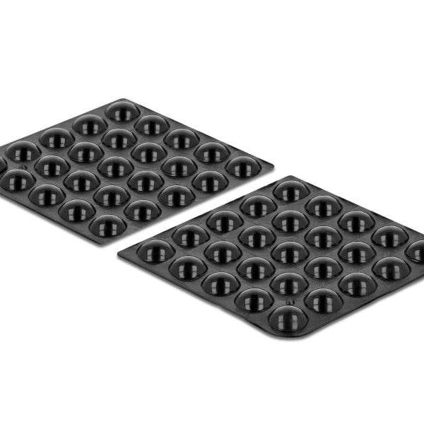 Delock Gummifüsse 10 x 3mm rund, selbstklebend, 50 Stück, schwarz