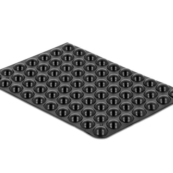 Delock Gummifüsse 8 x 3mm rund, selbstklebend, 70 Stück, schwarz