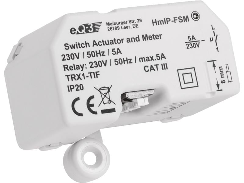HomeMatic IP Schalt-Mess-Aktor 1-fach Für Unterputzmontage