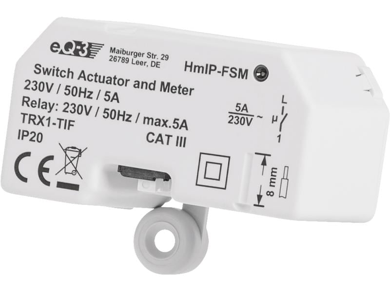 HomeMatic IP Schalt-Mess-Aktor 1-fach Für Unterputzmontage