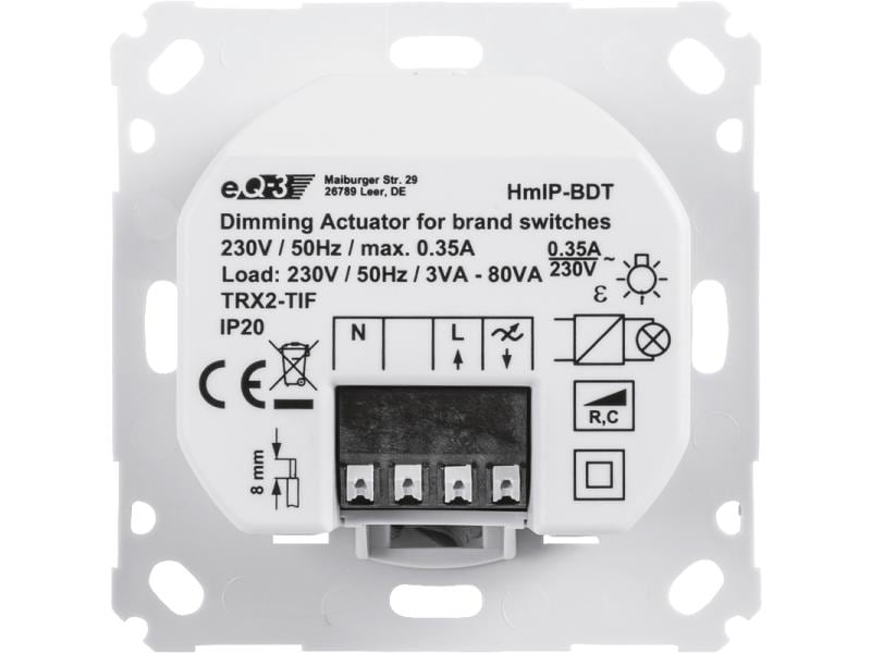 HomeMatic IP Dimmaktor Für Markenschalter