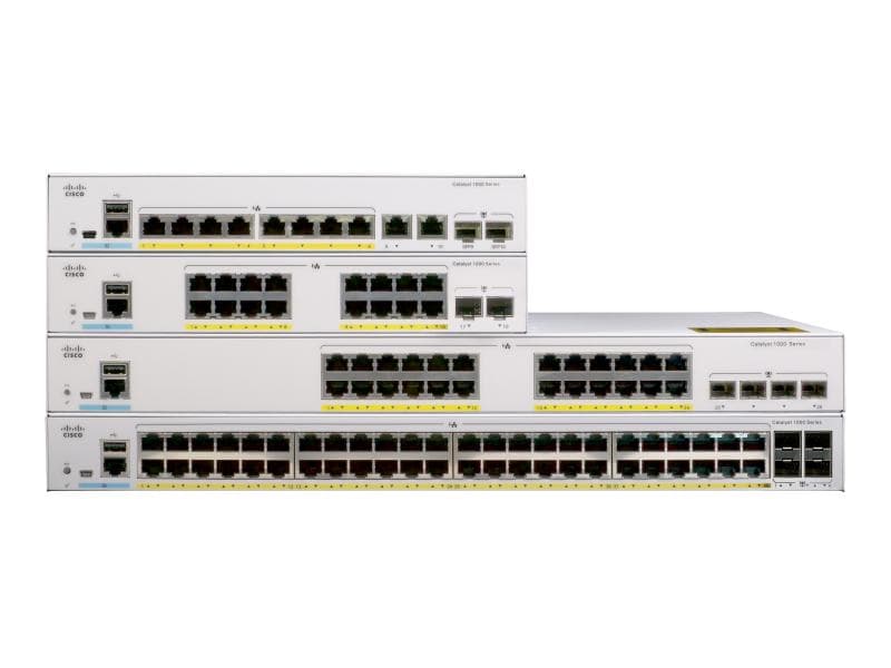 Cisco PoE+ Switch C1000-16P-E-2G-L 16 Port