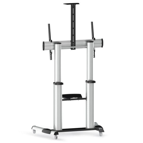 PureMounts TV-Trolley PDS-0011C Schwarz/Silber