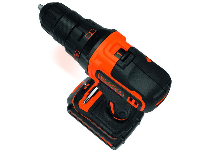 BLACK+DECKER Akku-Bohrschrauber BDCDD186K Kit