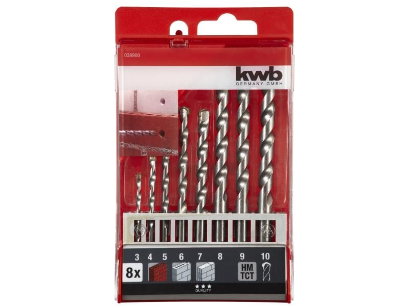kwb Steinbohrer-Set 3-10 mm 8-teilig