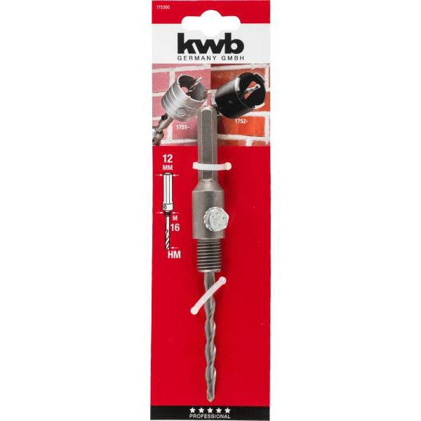 kwb Aufnahmeschaft Sechskant mit Zentrierbohrer