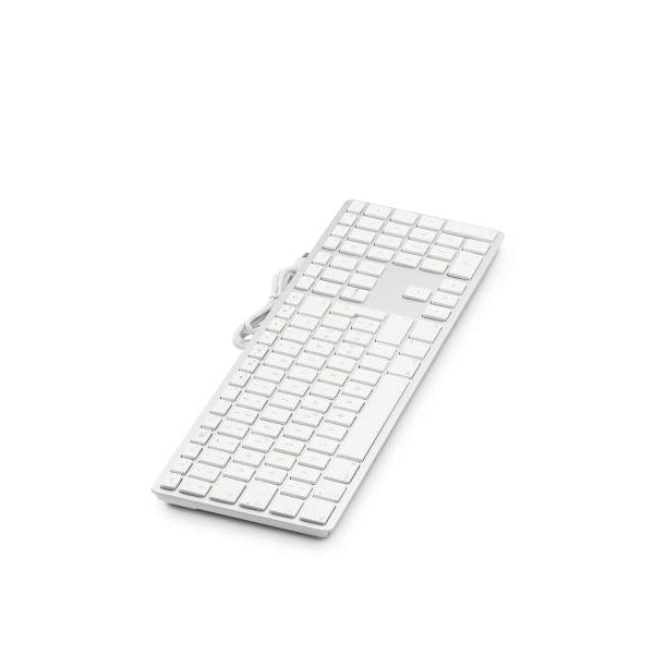 LMP Tastatur KB-1243 Silber, Mac CH-Layout mit Ziffernblock