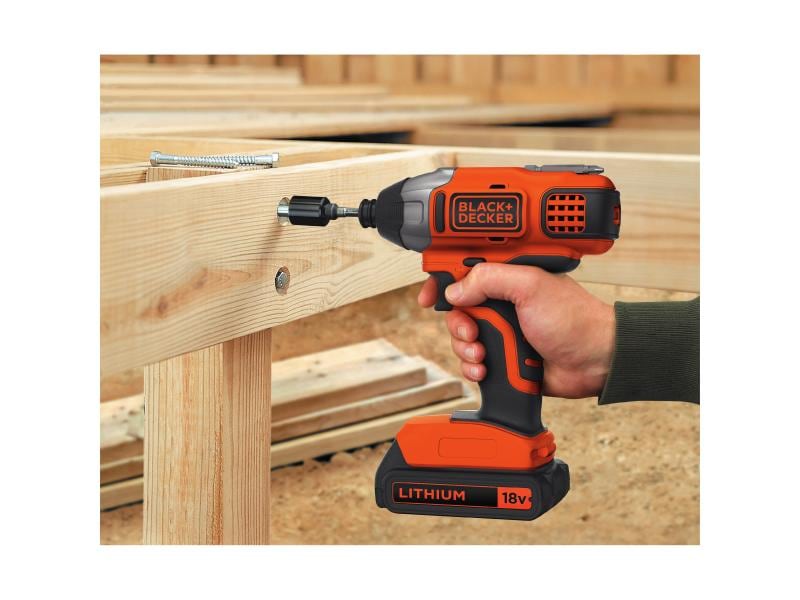 BLACK+DECKER Akku-Schlagschrauber BDCIM18N-XJ 18 V