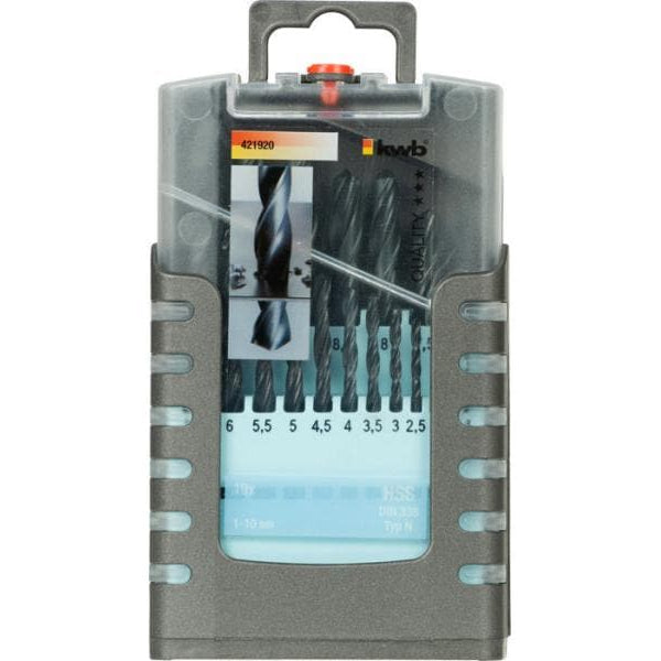 kwb Spiralbohrer-Set 1-10 mm 19-teilig