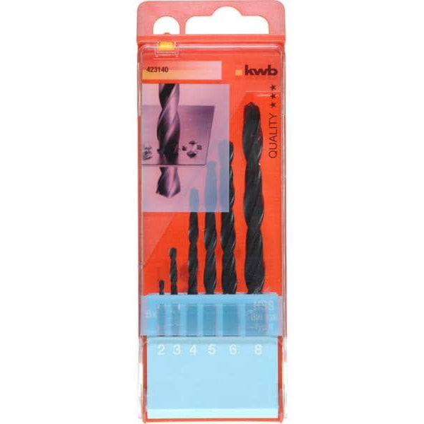 kwb Bohrer-Set HSS 2-8 mm 6-teilig