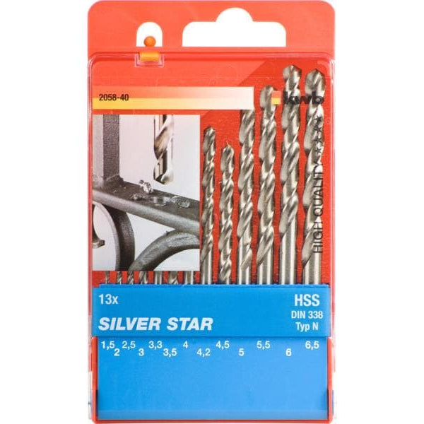 kwb Bohrer-Set Silver Star HSS 1.5-6.5 mm 13-teilig