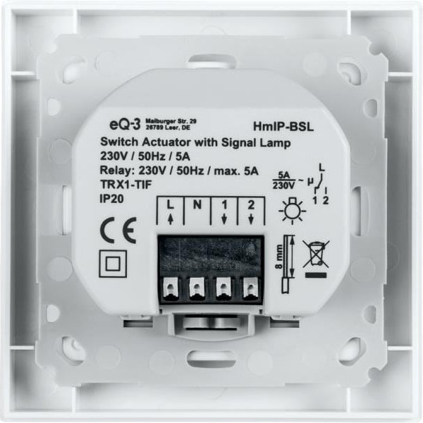 Homematic IP Smart Home Funk-Schaltaktor für Markenschalter