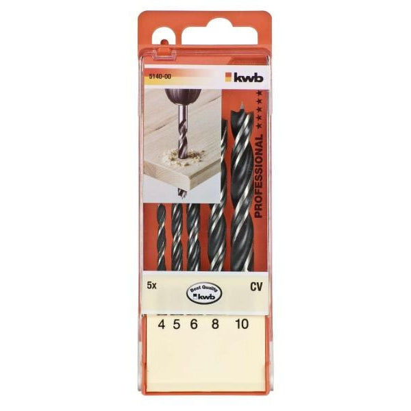 kwb Holzbohrer-Set CV 4-10 mm 5-teilig