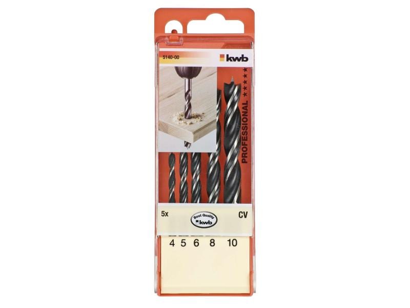 kwb Holzbohrer-Set CV 4-10 mm 5-teilig