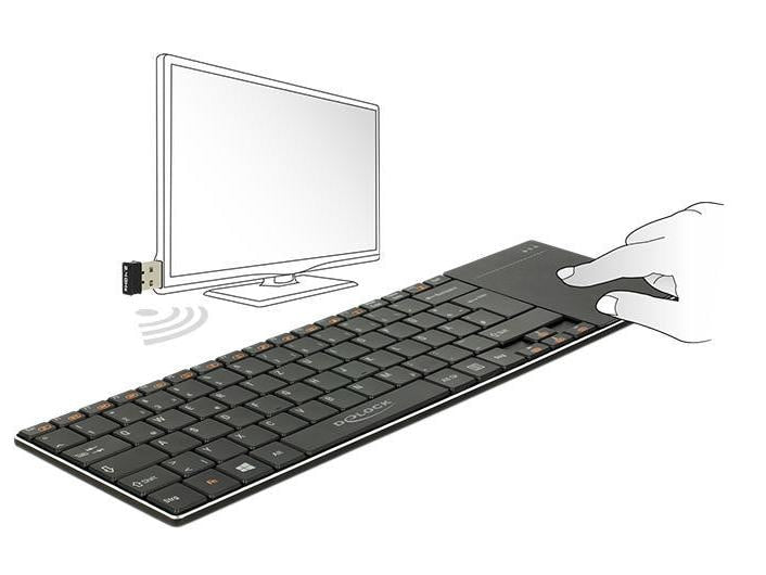 Delock Tastatur 12454  mit Touchpad