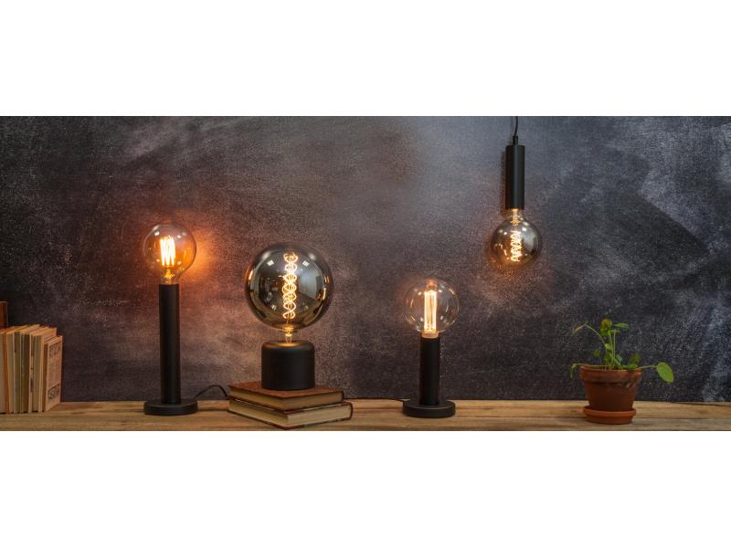 Star Trading Tischleuchte GLANS Schwarz