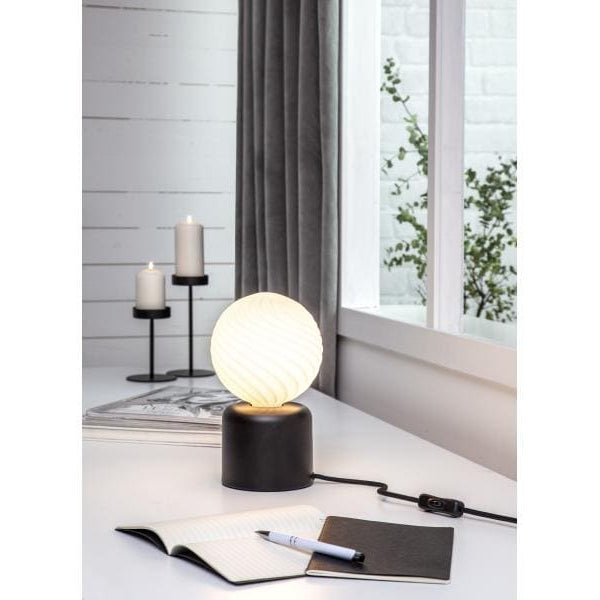 Star Trading Tischleuchte GLANS Schwarz