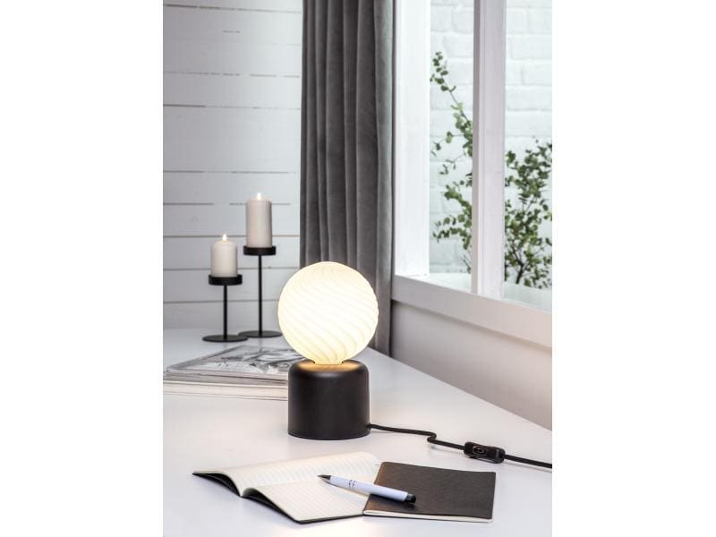 Star Trading Tischleuchte GLANS Schwarz