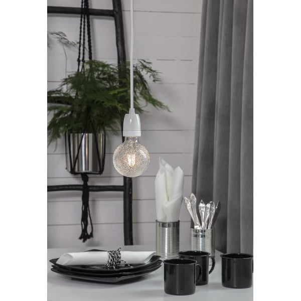 Star Trading Pendelleuchte GLAZE Weiss