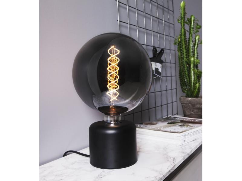 Star Trading Tischleuchte GLANS Schwarz