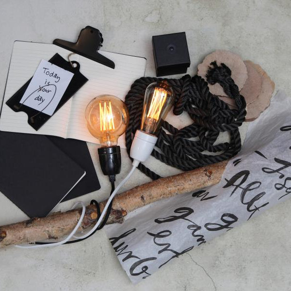 Star Trading Pendelleuchte GLAZE Schwarz