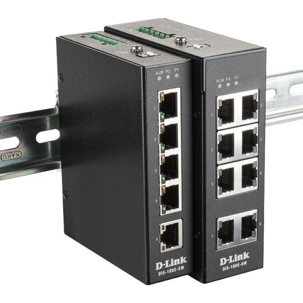 D-Link Rail Switch DIS-100E-5W 5 Port