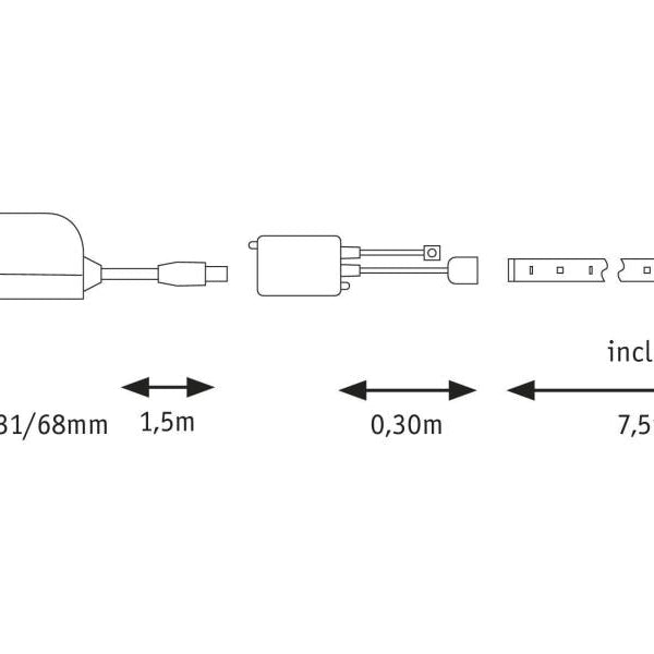 Paulmann LED-Stripe SimpLED RGB, 10 m Rolle
