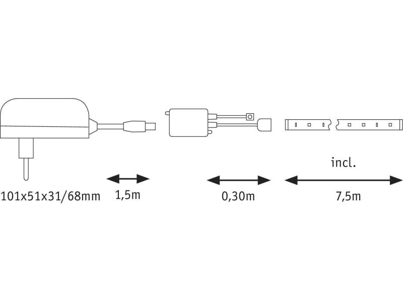 Paulmann LED-Stripe SimpLED RGB, 10 m Rolle