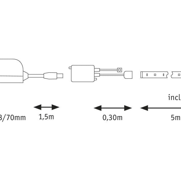 Paulmann LED-Stripe SimpLED RGB, 5 m Rolle